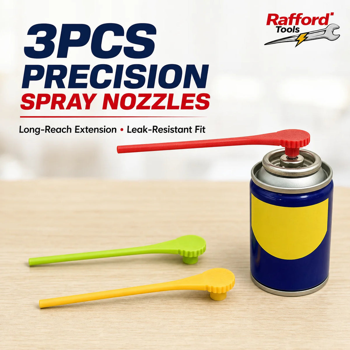 3Pcs WD-40 Dedicated Long Extension Nozzle, Precision Spray, Extension Nozzle, Leak-proof Connector, Durable Replacement Head, R